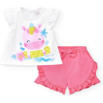 Conjunto de bebé niña Tuc Tuc de camiseta y bermuda con volantes Over The Rainbow