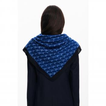 Desigual Women's Rectangle Scarf with Logo Imagotype