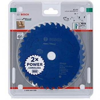Bosch Professional 2608644508 Disco Expert for Wood, Madera, 36 Dientes, Accesorio de Sierra Circular sin Cable, 165 x 20 x 1.5 mm