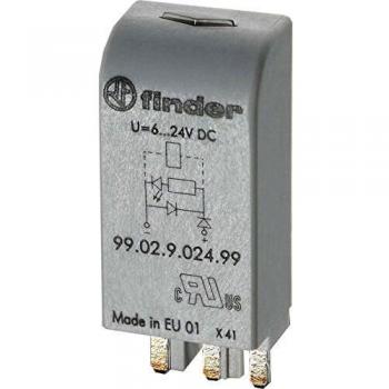 Finder serie 99 - Módulo led+varistor 110-230v corriente continua/corriente alterna verde