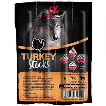 ALPHA SPIRIT Ristra de barritas de Pavo Perro 4 uds