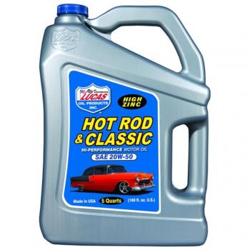 Lucas Oil 10684 SAE 20W-50 Hot Rod Oil, 4.54 Liter