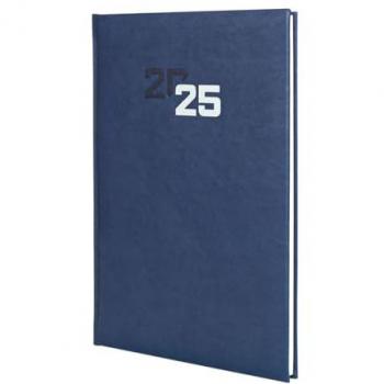 Agenda Finocam Dynamic Milano Y11 Azul 16,5 x 24 cm 2025, encuadernada, año 2025, semana vista vertical, multilingüe