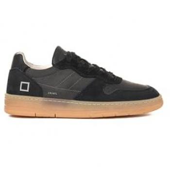 D.A.T.E. Men's Black Court 2.0 Sneakers, Size 9 US / 42 EU