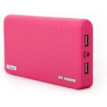 Mbuynow E132A 13200mAh Gran Capacidad Universal Batería Externa Portátil, Energía Móvil con un Cable USB y 5 Conectores para iPhone / iPod / Smartphone / PSP, Color Rosa