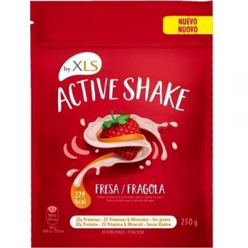 Active Shake de XLS - Batido sustitutivo de comidas - Batido sabor fresa con menos de 231 calorías, 22g de proteínas sin gluten + 23 vitaminas y minerales