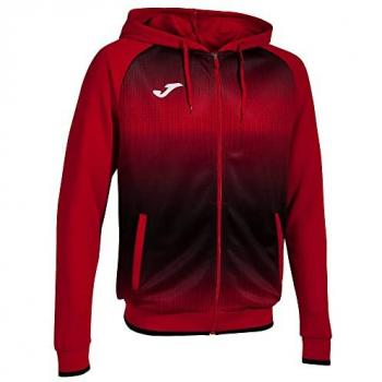 Chaqueta con capucha Joma Tiger V para hombre y niño en color rojo y negro
