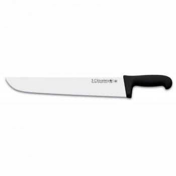 Cuchillo Profesional Carnicero Ancho 36 cm con Mango Ergonómico - 3 Claveles Proflex