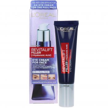 L'Oréal Paris Revitalift Filler Moisturising Cream with Hyaluronic Acid for Face and Eyes 30 ml