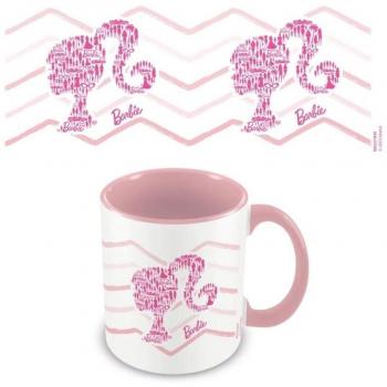 Taza Pyramid International Barbie Silueta, Taza de Café Cerámica 11 onzas, Diseño Cabeza de Barbie Rosa 315ml, Producto Oficial