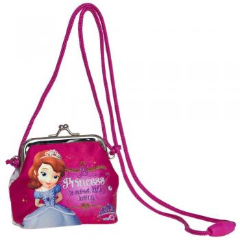 Disney Princesa Sofia Bolso Bandolera Monedero, Fucsia