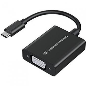 Conceptronic ABBY05B - Adaptador USB-C a VGA