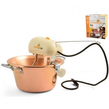 Cazuela Eléctrica de Cobre Martillado para Polenta LAR Polentamatic Inducción 4,5L - 8W