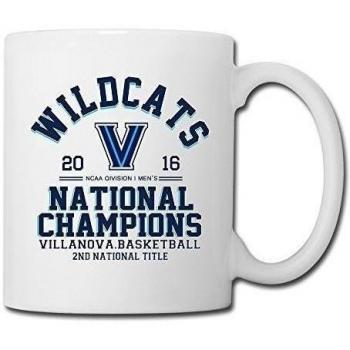 Villanova Wildcats 2016 Men's Basketball National Champions Ceramic Coffee Mug by ERICP
