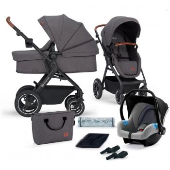 Kinderkraft B-Tour 3 en 1 Cochecito Combinado Dark Grey