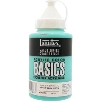 Liquitex Basics Bote de pintura acrílica Studio, Verde agua brillante, 400 ml