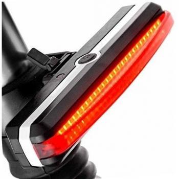 Awnic Luz Trasera Bicicleta Luz LED Bici USB Recargable 26 Chips LED Rojo 6 Modos Impermeable Adecuado Para Casco y Bici, etc