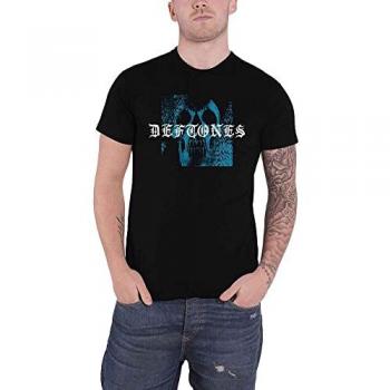 Deftones Static Skull Black T-Shirt - Men's Medium - 100% Cotton Jersey
