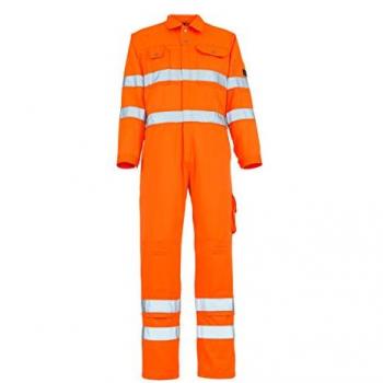 Mono de Trabajo Mascot Utah con Poches para Rodilleras, Alta Visibilidad, Color Naranja, Talla C42