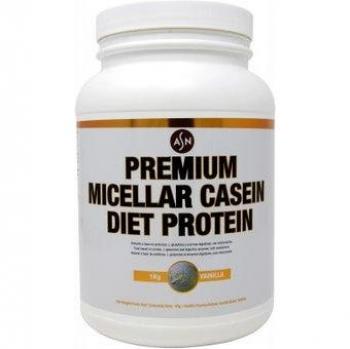 ASN Premium Micellar Casein Vainilla 1000g - Proteína en polvo, caseína micelar de alta calidad, sabor vainilla, 1000 gramos, liberación lenta de aminoácidos, ideal para la recuperación muscular durante