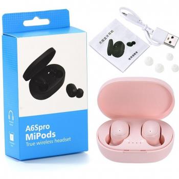 Auriculares Inalámbricos Bluetooth TWS A6S Mini con Caja de Carga y Cancelación de Ruido para Teléfonos Inteligentes y Deportes