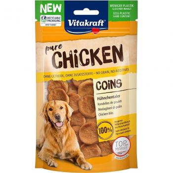 Snack Vitakraft CHICKEN Monedas de pollo para perros - 80 g