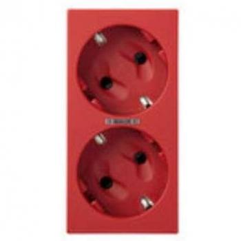 Simon 50010472-037 - Base Doble Schuko A Tornillo Con Led Ro