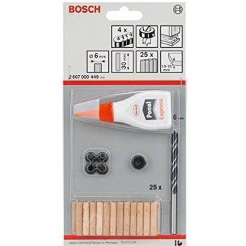 Bosch 2 607 000 449 - Set de 32 tacos de madera - 6 mm, 30 mm
