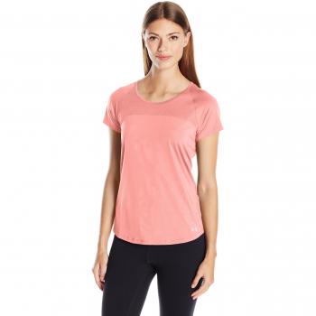 Under Armour Fly By Ss Tee Camisa de Manga Corta, Mujer, Rosa, LG