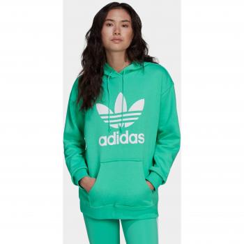 Adidas Women's Timeless Green Hoodie with Logo Print
