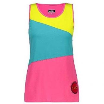 CMP Bouganville D38 - Camiseta de tirantes de algodón con parche para mujer