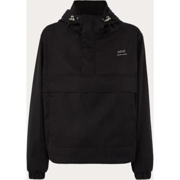 Ami Paris Women's Black Hooded Windbreaker Parka - Size M