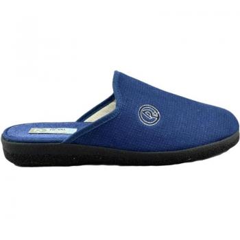 Zapatillas de Casa Roal 872 Marino - Calzado de casa para hombre, modelo descubierto, con piso antideslizante en color marino