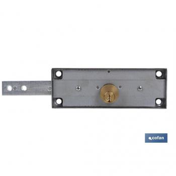 CERRADURA PERSIANA METAL IZQUIERDA CON LLAVES IGUALES - PACK DE 3 UNIDADES