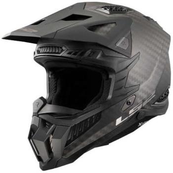 LS2 Casco de Cross MX703 X-Force Carbono Mate - Casco de motocross, material de carbono, acabado mate, talla XS
