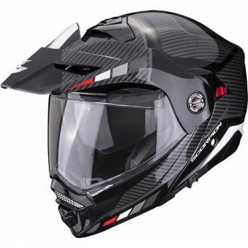 Casco Modular SCORPION ADX-2 Camino Negro/Plata/Rojo
