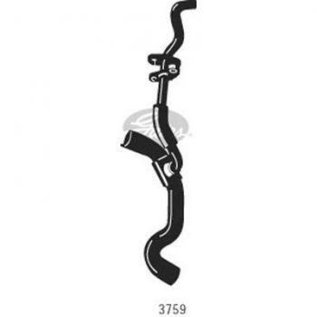 Manguera del radiador GATES 3759 - Manguera de alta calidad, resistente a altas temperaturas y presión, fabricada en material duradero, diseñada para un ajuste preciso en vehículos específicos, compatible con una variedad de modelos de autom