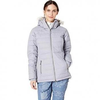 Columbia Chaqueta repelente al agua para mujer, Ponderay Jacket, Nailon, Gris