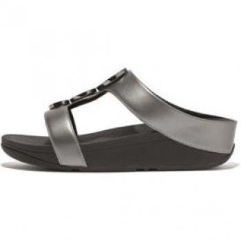 Sandalias Fitflop Halo Bead-Circle plateado