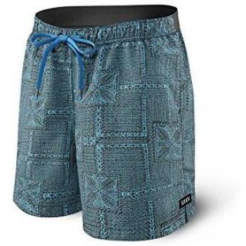 SAXX Underwear Co. Cannonball 2N1 Bañador Regular Ballpark Pouch Rattan de los hombres|Rota|Medio