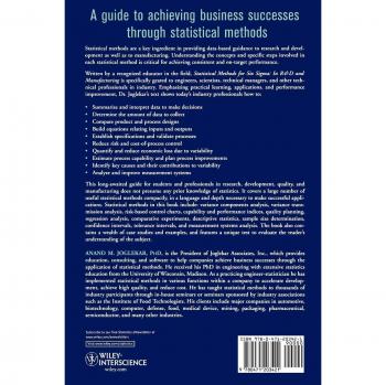 Métodos Estadísticos para Six Sigma en Investigación y Desarrollo y Manufactura - Tapa Dura