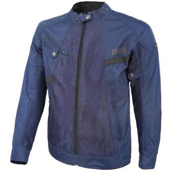 Chaqueta de Moto By City Summer Route Azul - Tejido de Malla Perforada y Cordura, Material Reflectante, Ajustable en Cintura, Brazos y Cuello - Talla XS