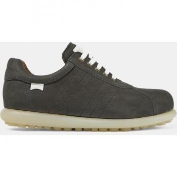 Camper Pelotas Men's Grey Suede Sneakers with Laces and Sphere Sole, Size 39