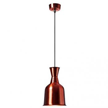 Lámpara Calentadora de Alimentos Royal Catering - Óptica: Latón - Dimensiones: 19 x 19 x 29 cm - Material: Acero - Toma: E27 (máx. 250 W)