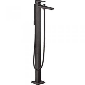 Grifo de bañera independiente Metropol negro cromo cepillado - Hansgrohe, tipo: grifo de bañera, características: vañová batería na podlahu, voľne stojaca, acabado en negro cromo