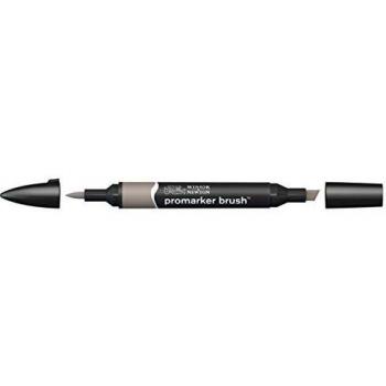 Rotulador Brushmarker Doble Punta Winsor & Newton Gris Cálido 4