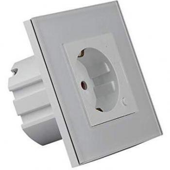 Enchufe de pared WIFI estándar europeo V-TAC VT-5134, color blanco, compatible con Amazon Alexa, Google Home y Nest