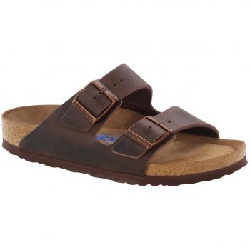 Birkenstock Arizona Soft Footbed Oiled Nubuck Leather Sandals for Men - Size 11 US (44 EU)