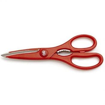 CUYDESA Tijera Cocina con Cascanueces, Rojo, 22 x 7,8 x 1,3 cm