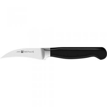 Zwilling Pure - Cuchillo pelador, Color Plateado y Negro, 5 cm
